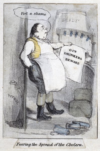 Fearing the Spread of the Cholera by English School